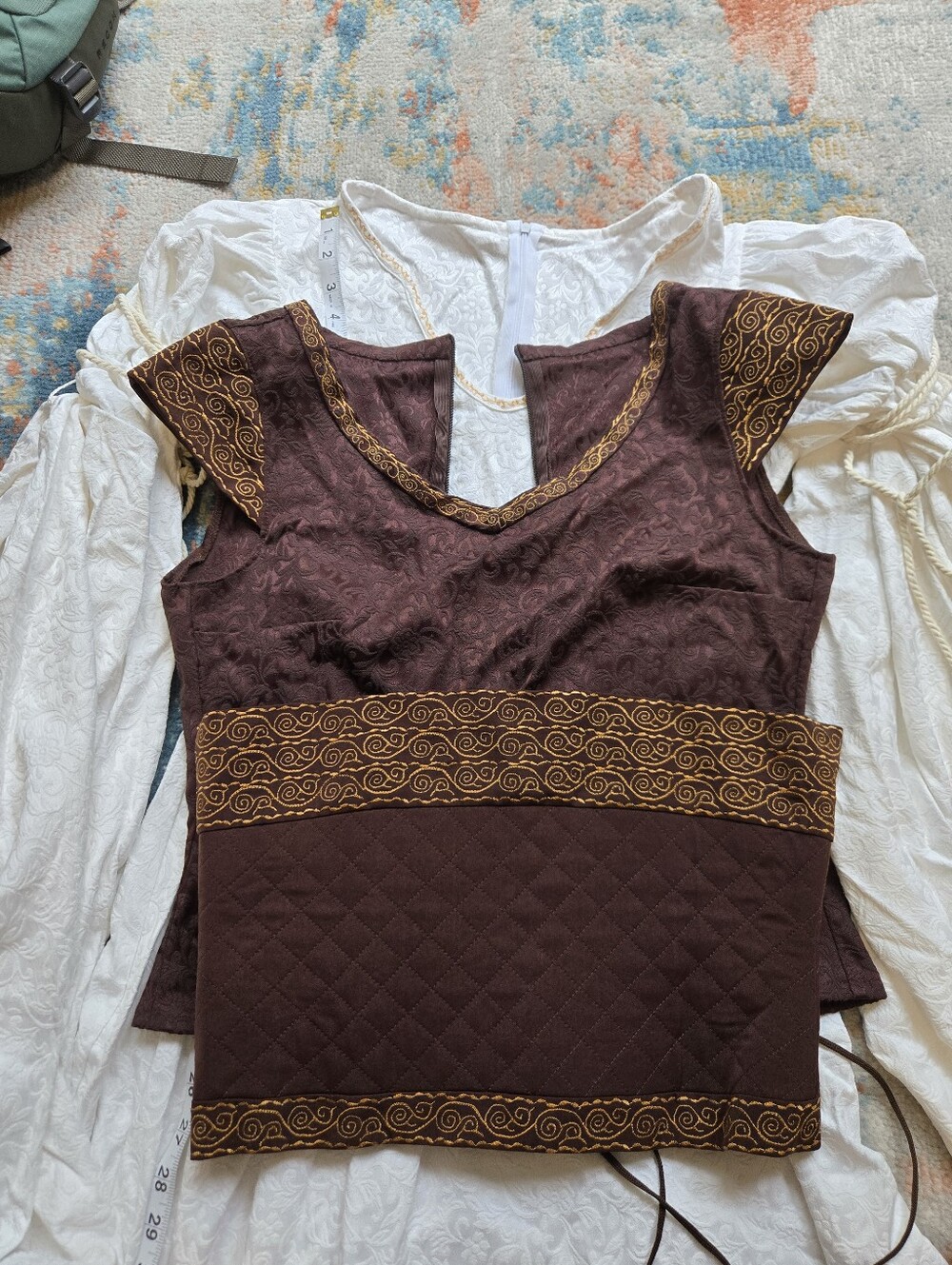Eowyn Shieldmaiden Dress Lord Of The Rings Rohan Princess Cosplay Costume - Picture 6 of 12